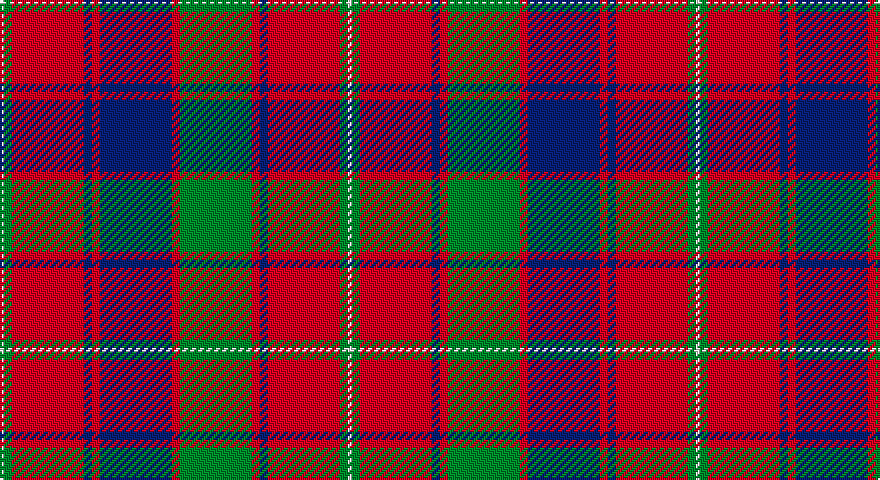 W/2 G4 R36 DB4 R4 DB36 R4 G36 R4 DB4 R36 G4 W/2 tartan