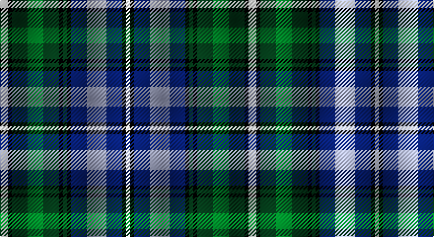 W/8 K4 DG16 G16 DG16 K4 DG4 K4 DB16 LB20 DB16 K4 W/4 tartan