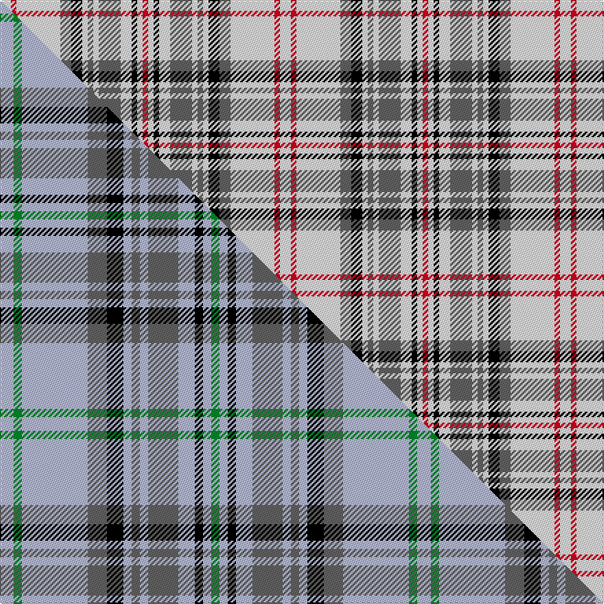 this sett (top) woven against the master sett (bottom)