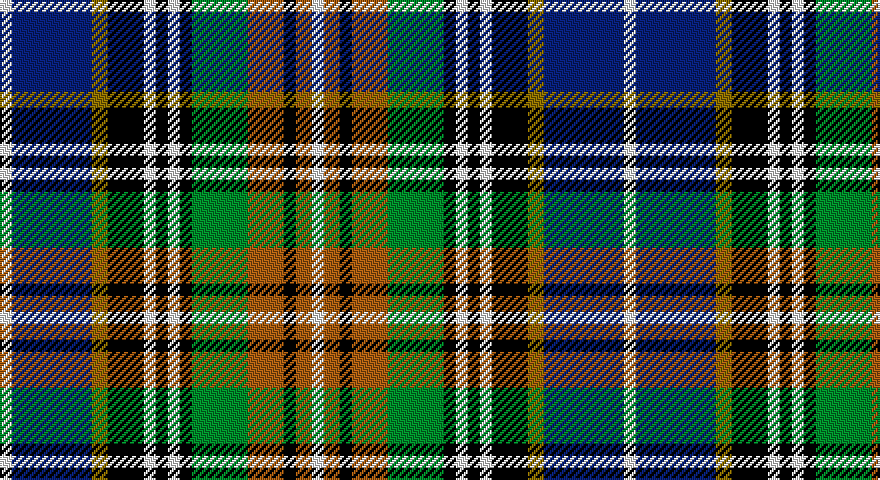 W/6 DB40 Y8 K18 W6 K6 W6 K6 G28 O18 K6 O8 W/6 tartan