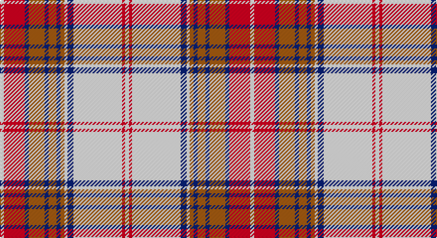 W/4 R21 DB4 O16 DB4 O8 DB4 O4 W3 DB6 W49 R3 W/4 tartan