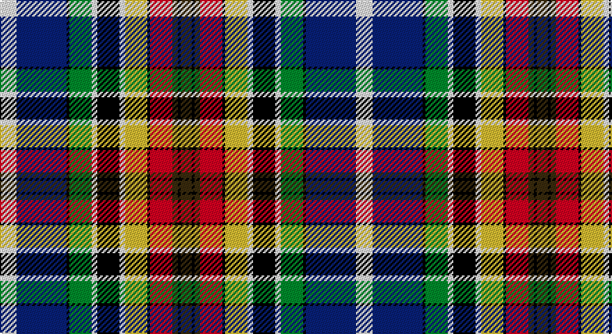 W/12 DB36 K2 G16 W4 K16 W4 LY16 K2 R16 DY4 K2 DY/8 tartan