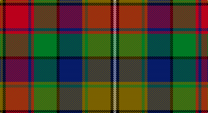 Y/6 K6 R48 DB6 R6 G48 K6 DB48 Y6 G6 Y48 K6 W/6 tartan