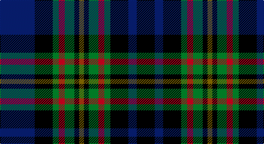 DB/58 K30 G10 R10 G16 K8 Y8 K8 G16 R10 G10 K30 DB14 K/30 tartan