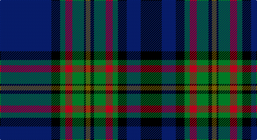 DB/88 K15 G9 R12 G20 K3 Y8 K6 G20 R12 G9 K15 DB24 K/36 tartan