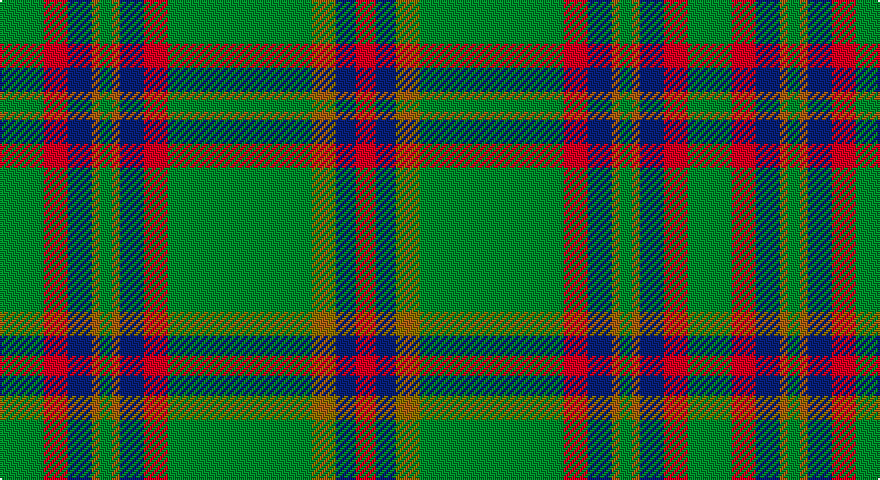 G/22 R12 DB12 O4 G6 O4 DB12 R12 G72 Y4 O4 Y4 DB10 R/10 tartan