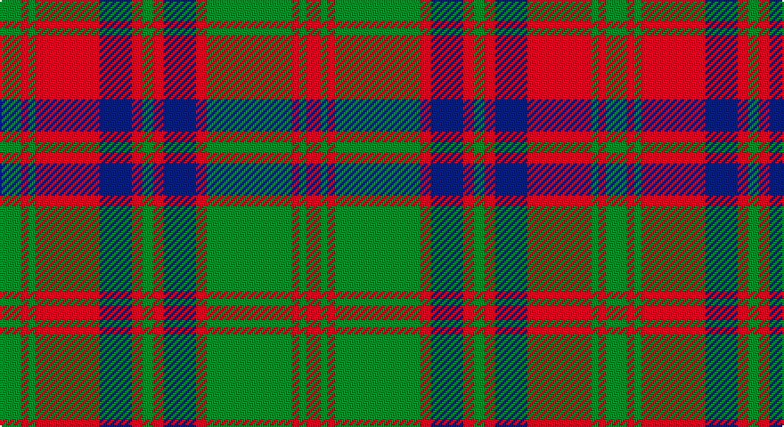 G/12 R4 G4 R36 DB18 R6 G6 R6 DB18 R6 G48 R4 G4 R/8 tartan