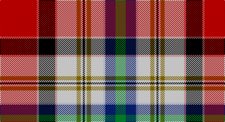 R/72 Ri4 K32 Ri4 W38 Y8 W4 K4 W4 Y8 W24 LB4 DB20 G/20 tartan
