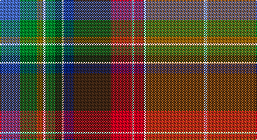 B/34 G30 Y10 W4 G16 DG12 W4 DB16 DO64 R36 W4 R16 W4 O100 W/4 tartan