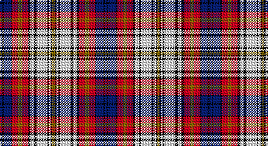 DB/4 K2 DB12 K2 R10 Y6 R10 K4 W6 K4 W18 K2 W4 K2 Y/4 tartan