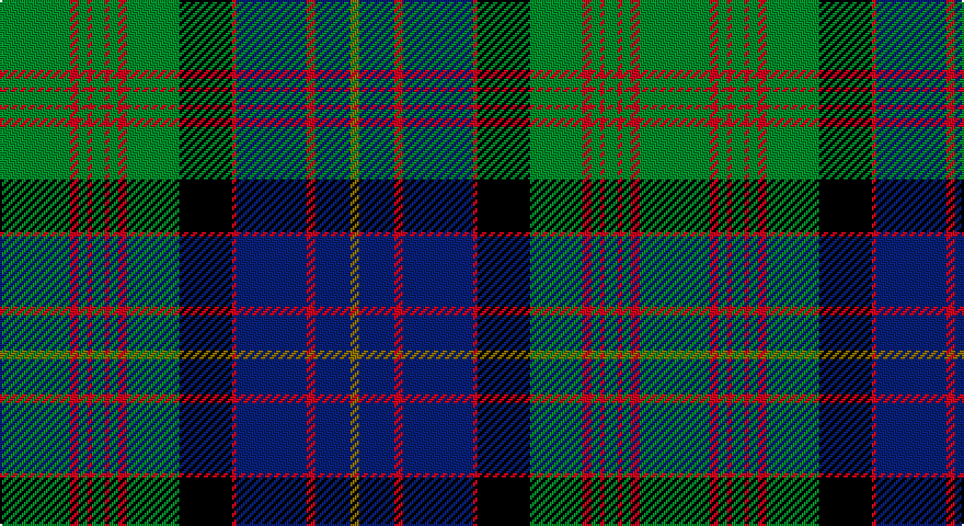 G/32 R4 G4 R2 G6 R2 G4 R4 G24 K24 R2 DB32 R4 DB16 Y/4 tartan