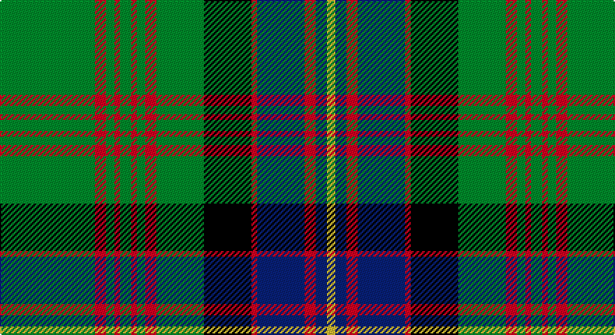 G/68 R8 G6 R4 G8 R4 G6 R8 G34 K34 R4 DB34 R8 DB8 LY/6 tartan