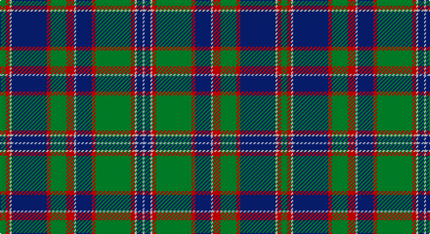 G/6 R4 W2 DB36 R4 G16 R8 LB2 DB16 R4 G36 R4 W2 DB6 LB/2 tartan