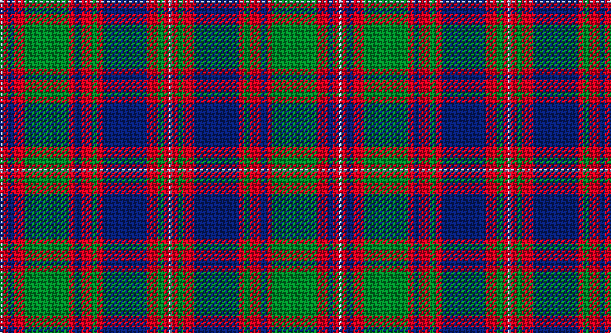 LB/2 R4 DB4 R8 G32 R4 DB4 R8 G4 R4 DB32 R8 G4 R4 LB/2 tartan