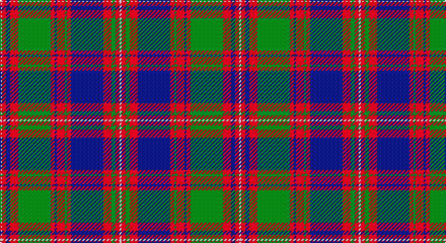 W/2 R4 DB4 R8 G32 R4 DB2 R8 G2 R4 DB32 R8 G4 R4 W/2 tartan