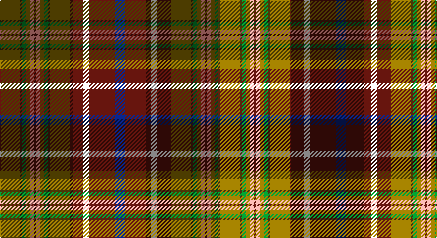 Y/20 DY2 G4 Y4 LR4 DR2 LR4 Y4 G4 DY2 Y20 DR14 W6 DR26 DB/10 tartan
