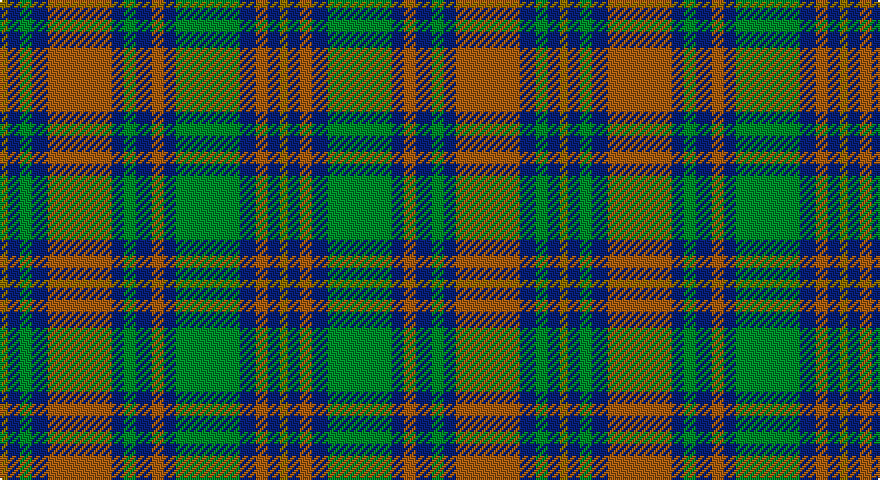 Y/4 DB6 G6 DB8 O32 DB6 G6 DB8 O6 DB6 G32 DB8 O6 DB6 Y/4 tartan