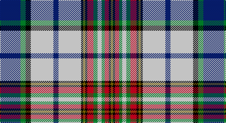 DB/40 G10 K10 W44 DB10 W44 K4 Y4 K4 R12 G8 W8 G6 R8 K4 Y/4 tartan