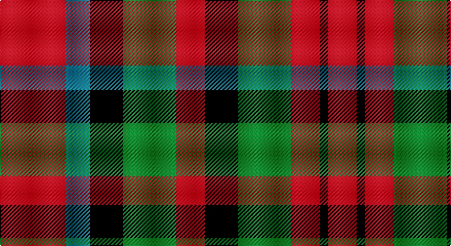 R/64 T24 K32 G52 R28 K32 G52 R28 K8 R28 K8 R28 G52 K32 T24 R/32 tartan