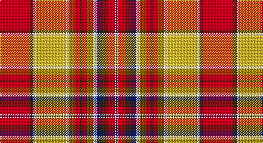 R/50 DO6 W4 LY50 W6 Y10 R8 DO4 R8 Y10 W6 DB8 DO10 R12 W2 DB/2 tartan