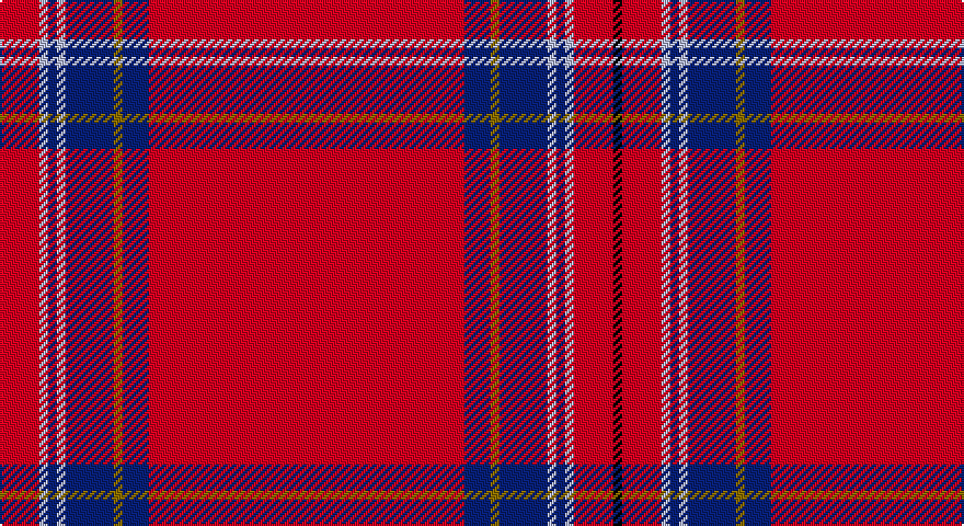 R/18 LB4 DB4 LB4 DB22 Y4 DB12 R144 DB12 Y4 DB22 LB4 DB4 LB4 R18 K/4 tartan