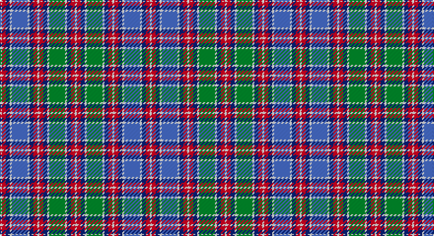W/2 R4 DB4 W2 B16 W2 DB4 R4 W2 R4 DB4 W2 G16 W2 DB4 R4 W/2 tartan