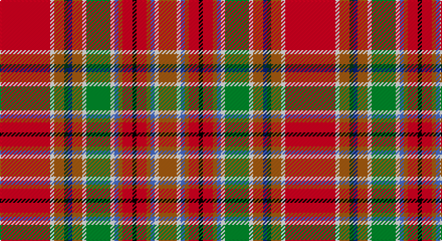 R/50 W4 O10 DG4 DB4 O10 W4 G24 W4 B4 O4 R10 K4 R10 O4 B4 W4 O/18 tartan