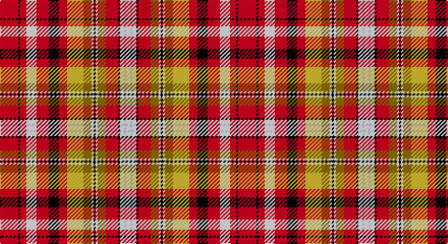 R/18 K2 R6 W10 R12 K10 R8 LY16 Y8 W2 K2 W2 Y8 R12 K2 W4 LB2 W/4 tartan