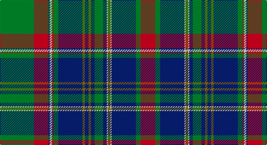 G/56 R24 DB2 W4 R2 G8 DB40 Y4 DB6 Y4 DB6 G14 DB6 W2 Y4 W2 DB40 G8 R/24 tartan