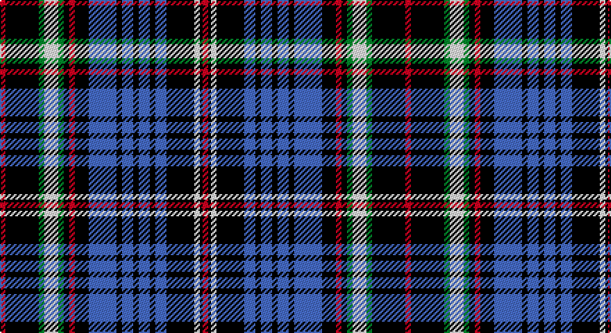R/4 K24 G4 W10 G4 K4 R4 K10 B20 K4 B8 K4 B8 K4 B8 K20 W4 K2 R/4 tartan