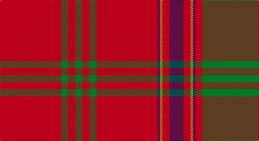 R/104 G12 R12 G12 R12 G12 R104 DB4 LY4 R12 DB24 R12 LY4 DB4 R12 G104 R12 DB4 LY4 R/52 tartan