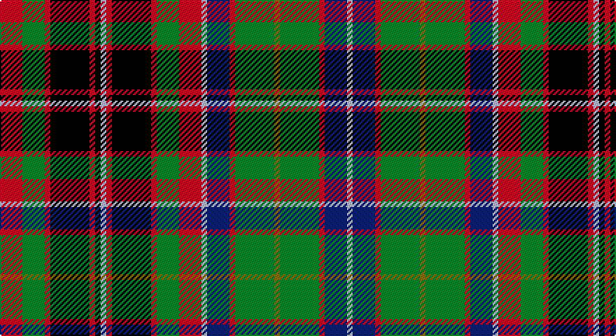 R/16 G16 R4 K28 R4 K4 LB4 R4 K28 R4 G16 R16 LB4 DB16 R4 G28 Y4 G28 R4 DB16 LB/4 tartan