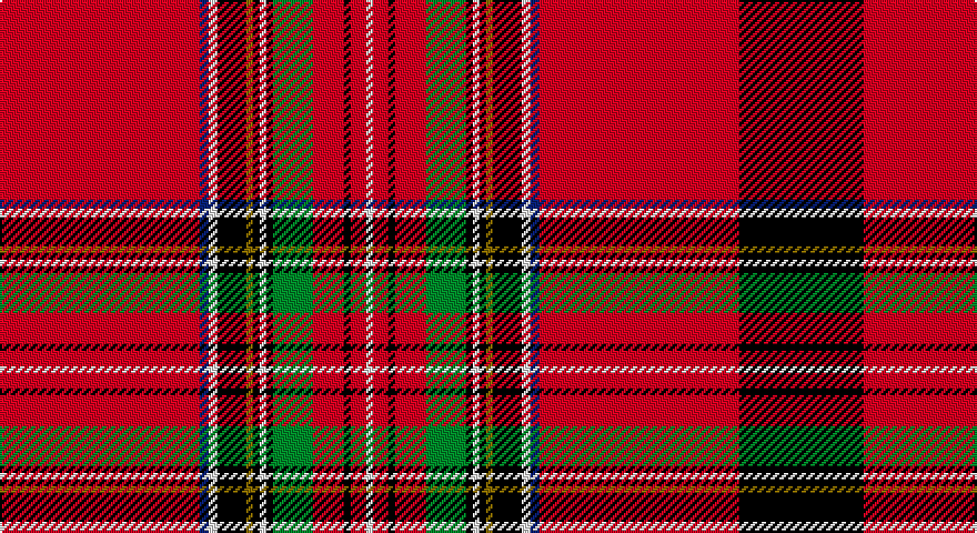 R/90 DB4 W4 K13 Y3 K3 W3 K3 G18 R14 K3 R7 W3 R7 K3 R14 G18 K3 W3 K3 Y3 K13 W4 DB4 R90 K/56 tartan