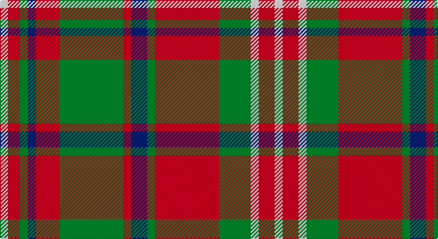 W/8 R12 G8 DB8 R24 G64 R8 DB16 G8 R64 G32 W8 R16 W8 R16 W8 G32 R64 G8 DB16 R8 G64 R24 DB8 G8 R12 W/2 tartan