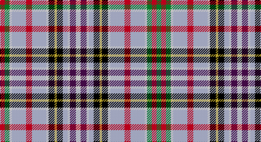R/8 G8 W4 LB24 R10 LB24 W4 K10 LY4 K10 LB8 W4 DP10 W8 DP10 W4 LB8 K10 LY4 K10 W4 LB24 R10 LB24 W4 G8 R8 G/8 tartan