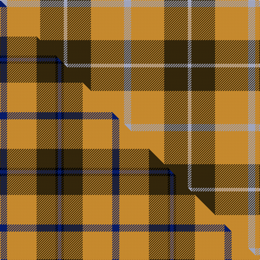 this sett (top) woven against the master sett (bottom)