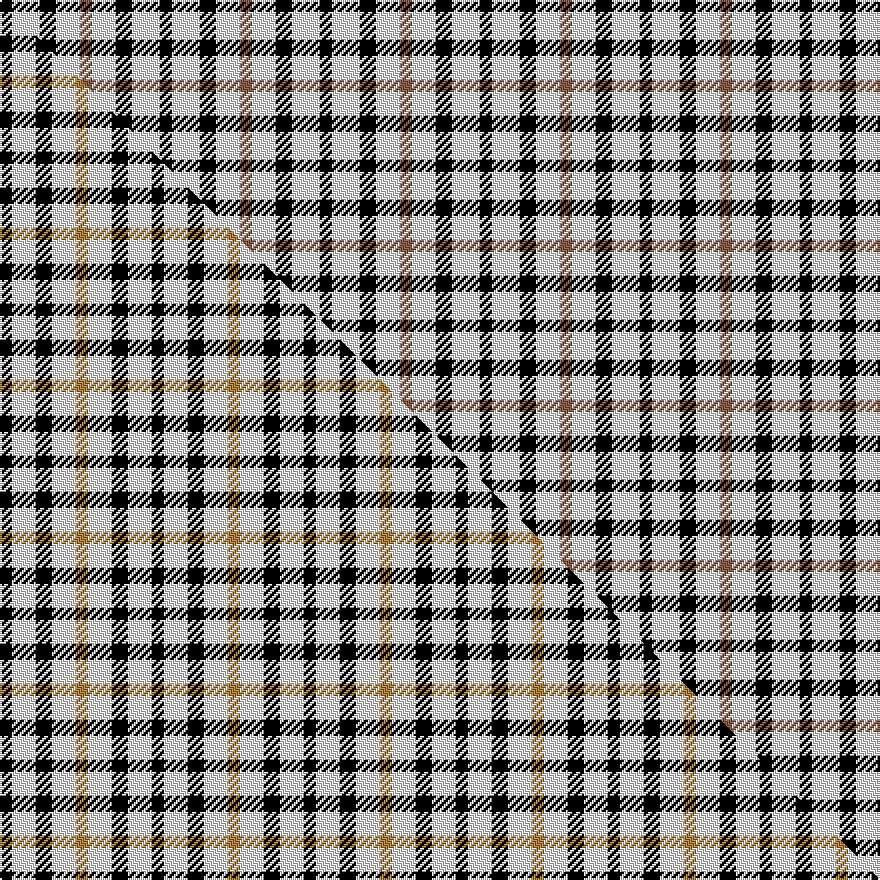 this sett (top) woven against the master sett (bottom)