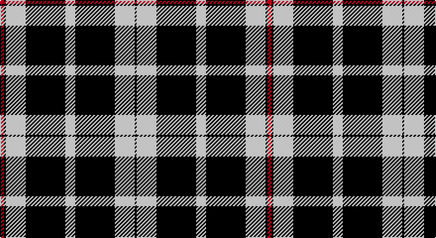 R/4 K2 W20 K40 W10 K40 W20 K/2 tartan