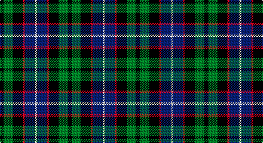 K/6 G16 K16 R4 DB16 W/4 tartan