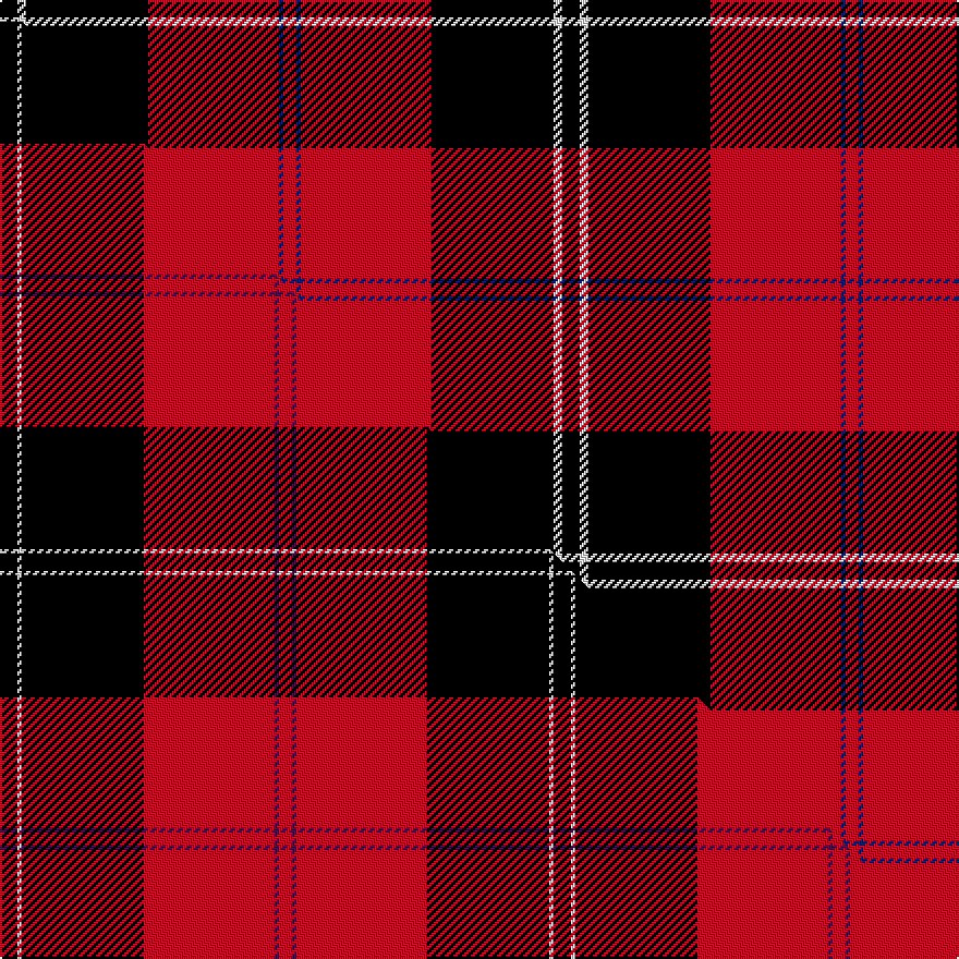 this sett (top) woven against the master sett (bottom)