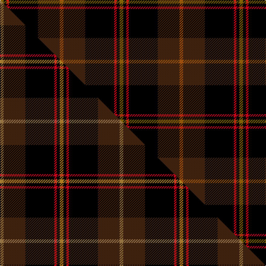 this sett (top) woven against the master sett (bottom)