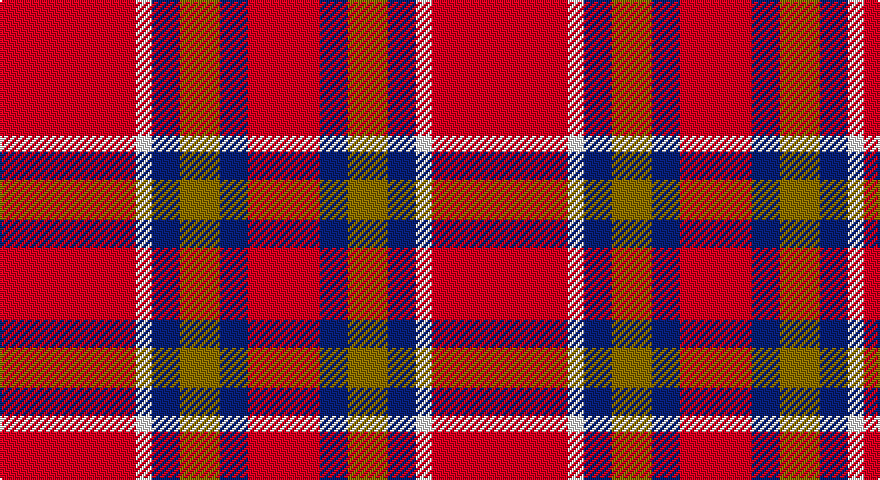 R/68 W8 DB14 Y20 DB14 R/36 tartan