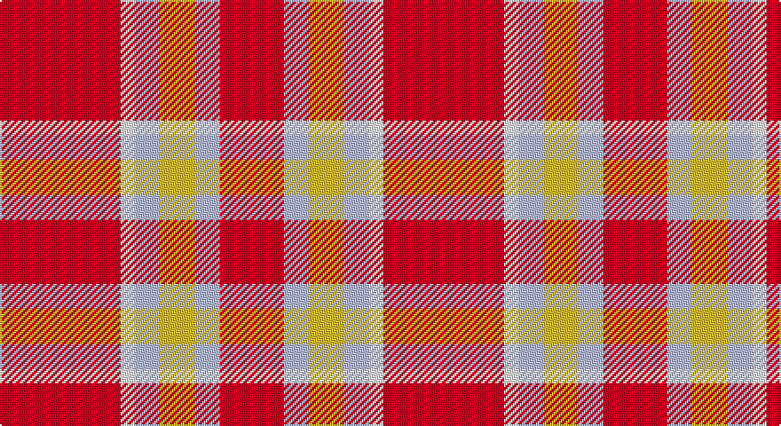 R/68 W8 LB14 LY20 LB14 R/36 tartan