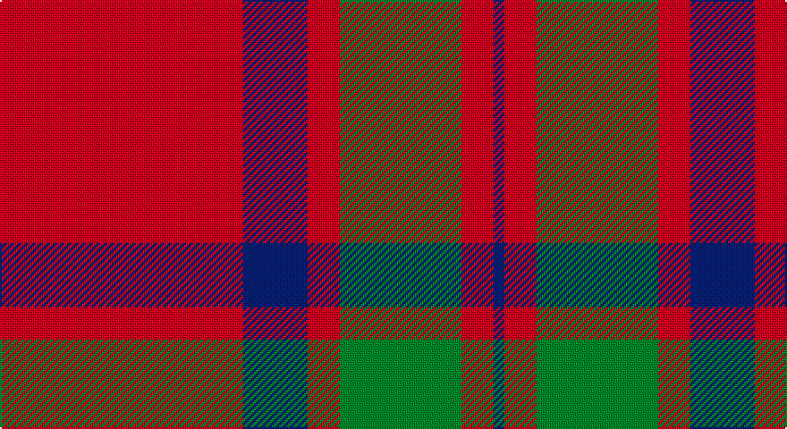 R/136 DB36 R18 G68 R18 DB/6 tartan