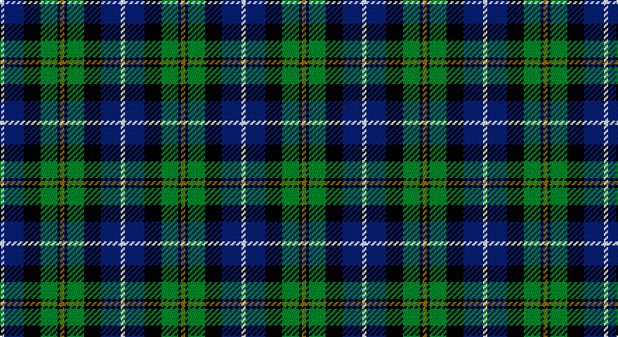 W/3 DB14 K12 G12 K2 Y/3 tartan