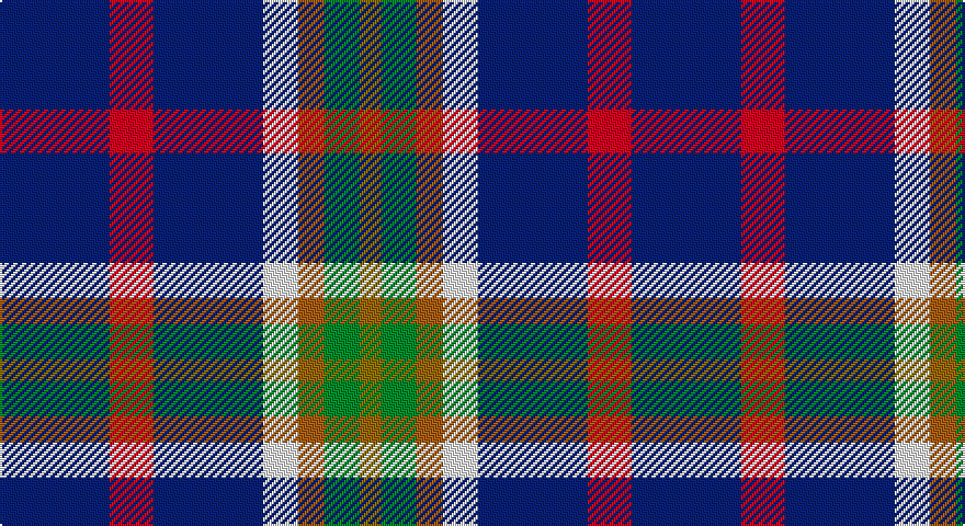 DB/50 R20 DB50 W16 O12 G16 Y/10 tartan