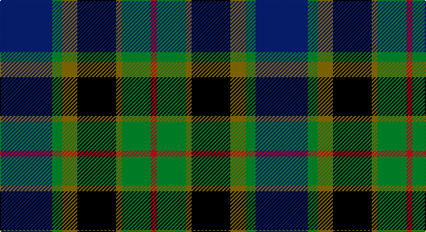 DB/54 G10 Y16 K40 Y6 G30 R/6 tartan
