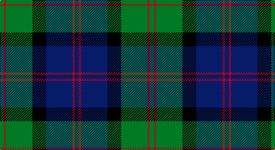 G/6 R4 G42 K22 DB42 R4 DB/6 tartan