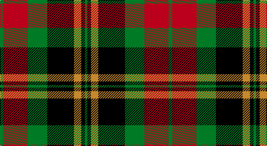 G/6 R40 G32 K44 LO12 K6 G/4 tartan