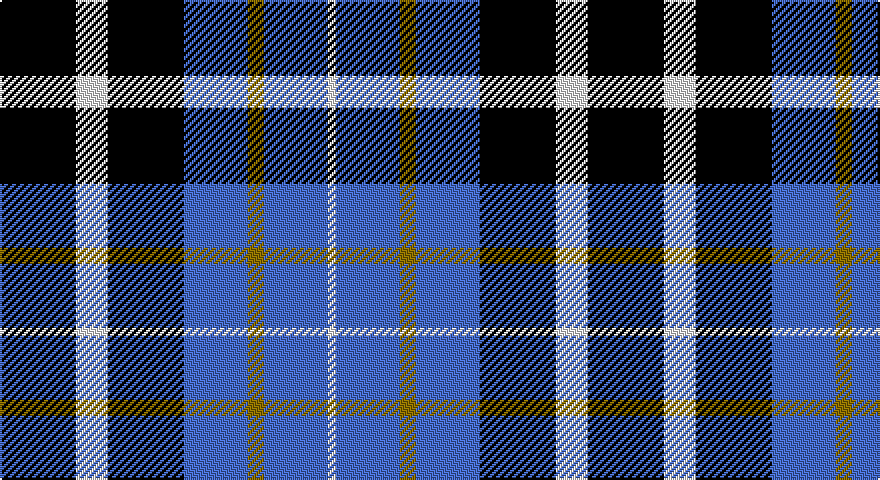 K/38 W16 K38 B32 Y8 B32 W/4 tartan